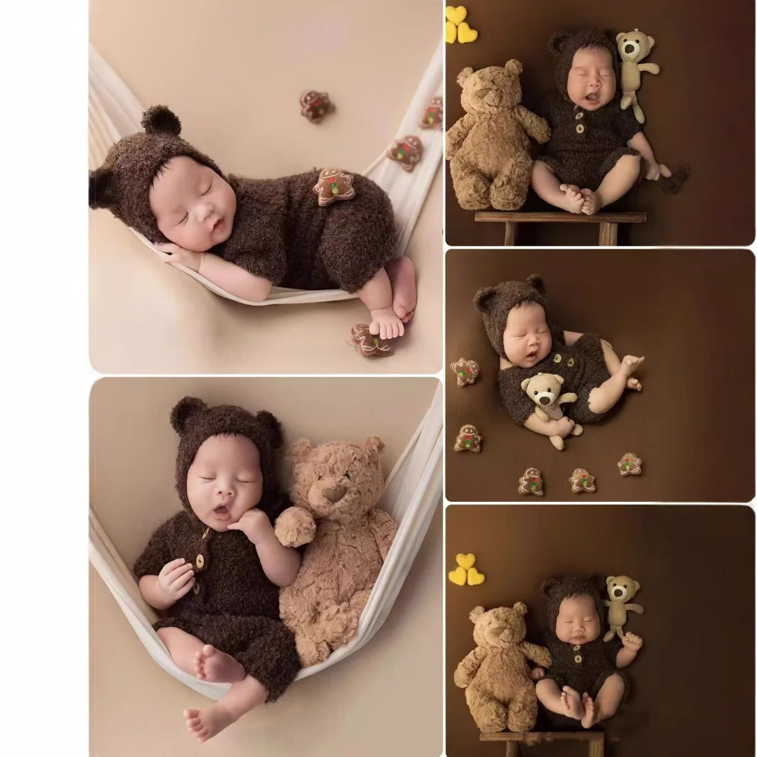 Baby Clothing Sets Boy - Newborn Photography Props Baby Bear Outfit