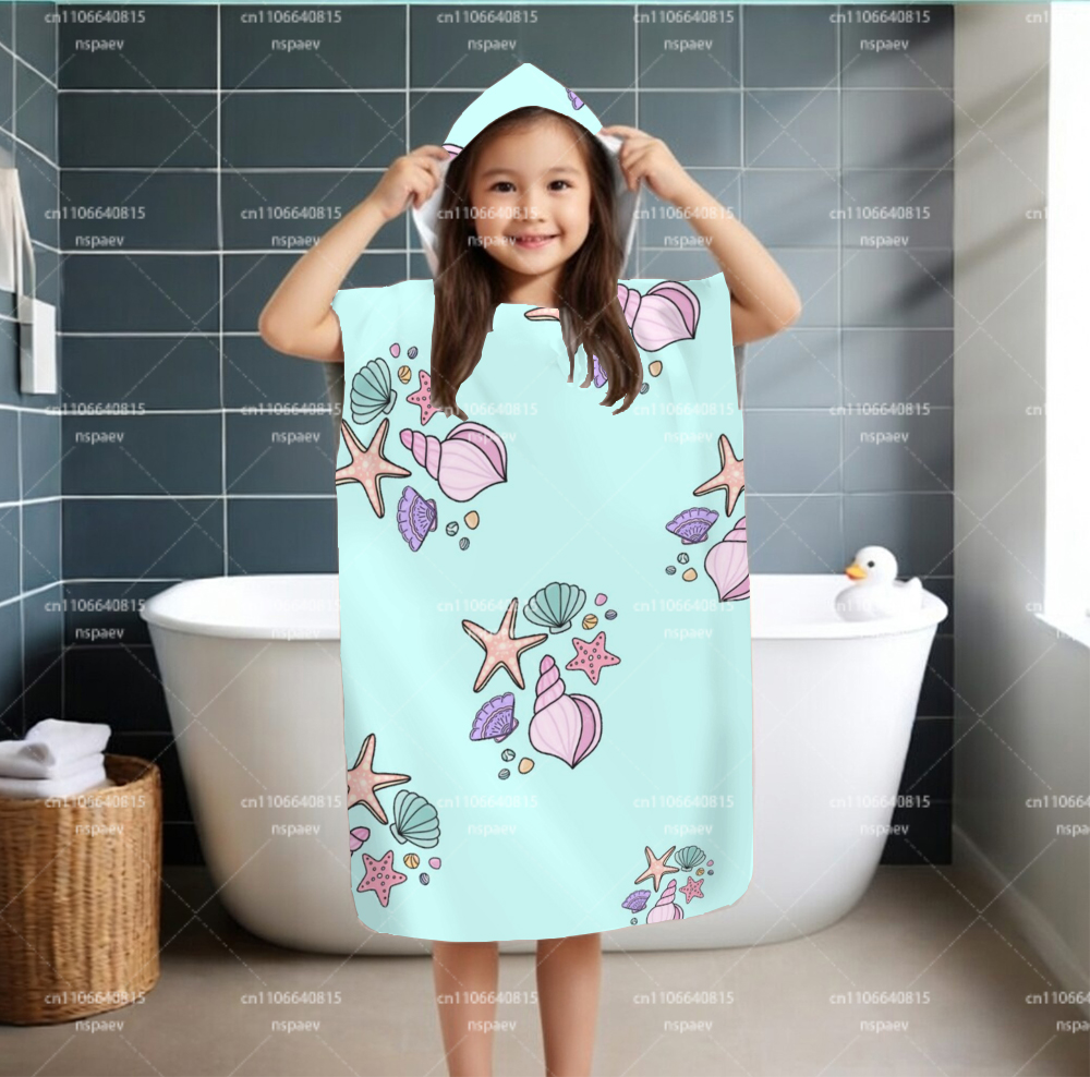 Kids Hooded Bath Towel, Cute S - Hooded Bath Towel 评论和价格