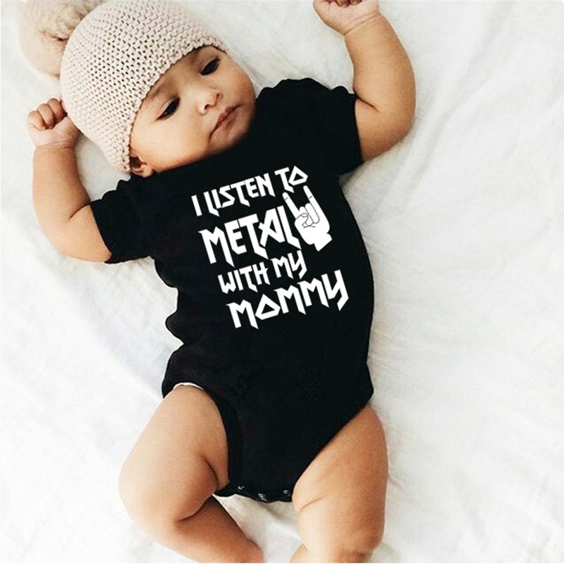 I Listen to Metal with My Dadd - Baby Clothing Brand 评论和价格