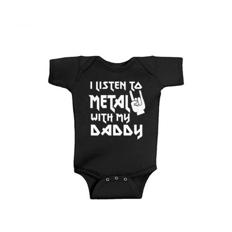 I Listen to Metal with My Dadd - Baby Clothing Brand 评论和价格