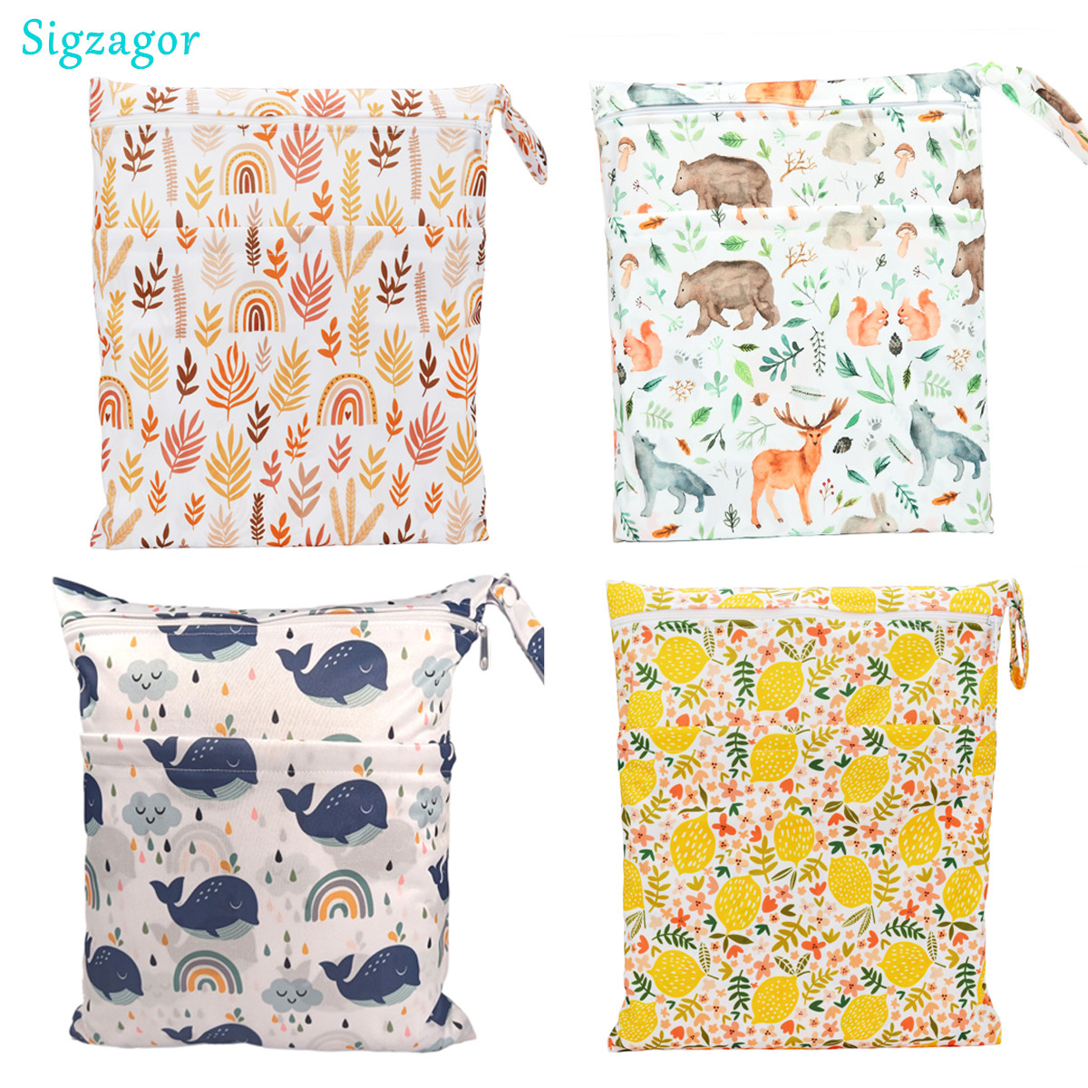 [Sigzagor] Wet Dry Bag With Tw - Baby Clothing Cupboard 评论和价格