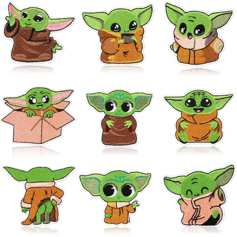 9pcs Stars Warsed Figure Patch - Baby Yoda Clothing 评论和价格