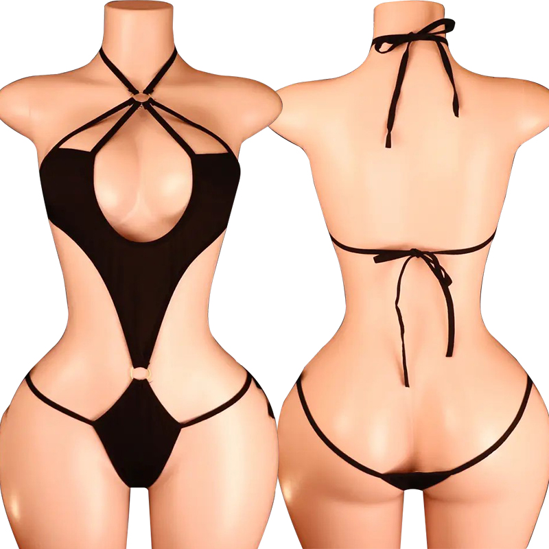 Lacing Hanging Neck Bodysuit H - Baby Clothing Model 评论和价格