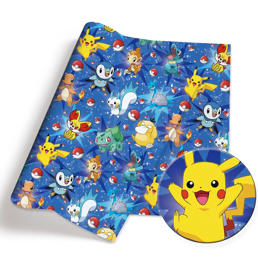 Pokemon Cartoon Fabric140*50cm - Baby Clothing Model 评论和价格
