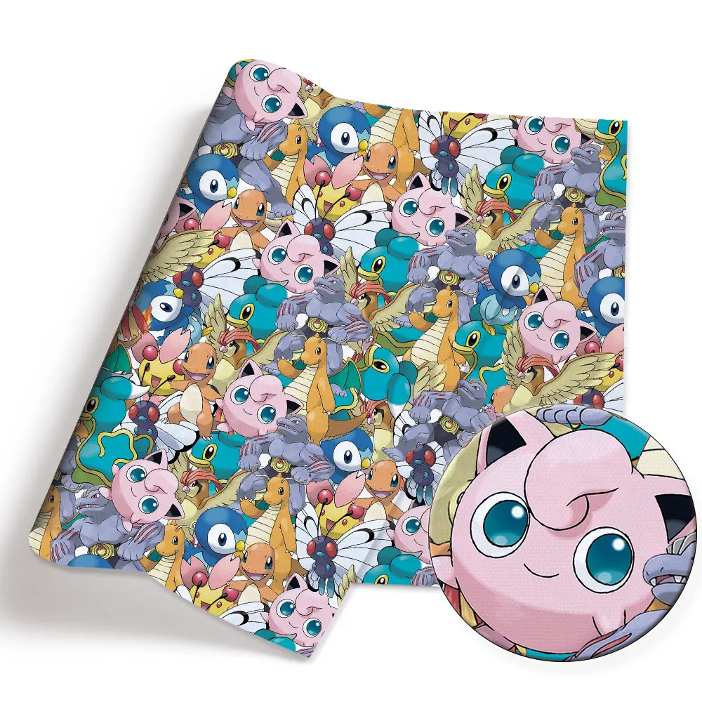Pokemon Cartoon Fabric140*50cm - Baby Clothing Model 评论和价格