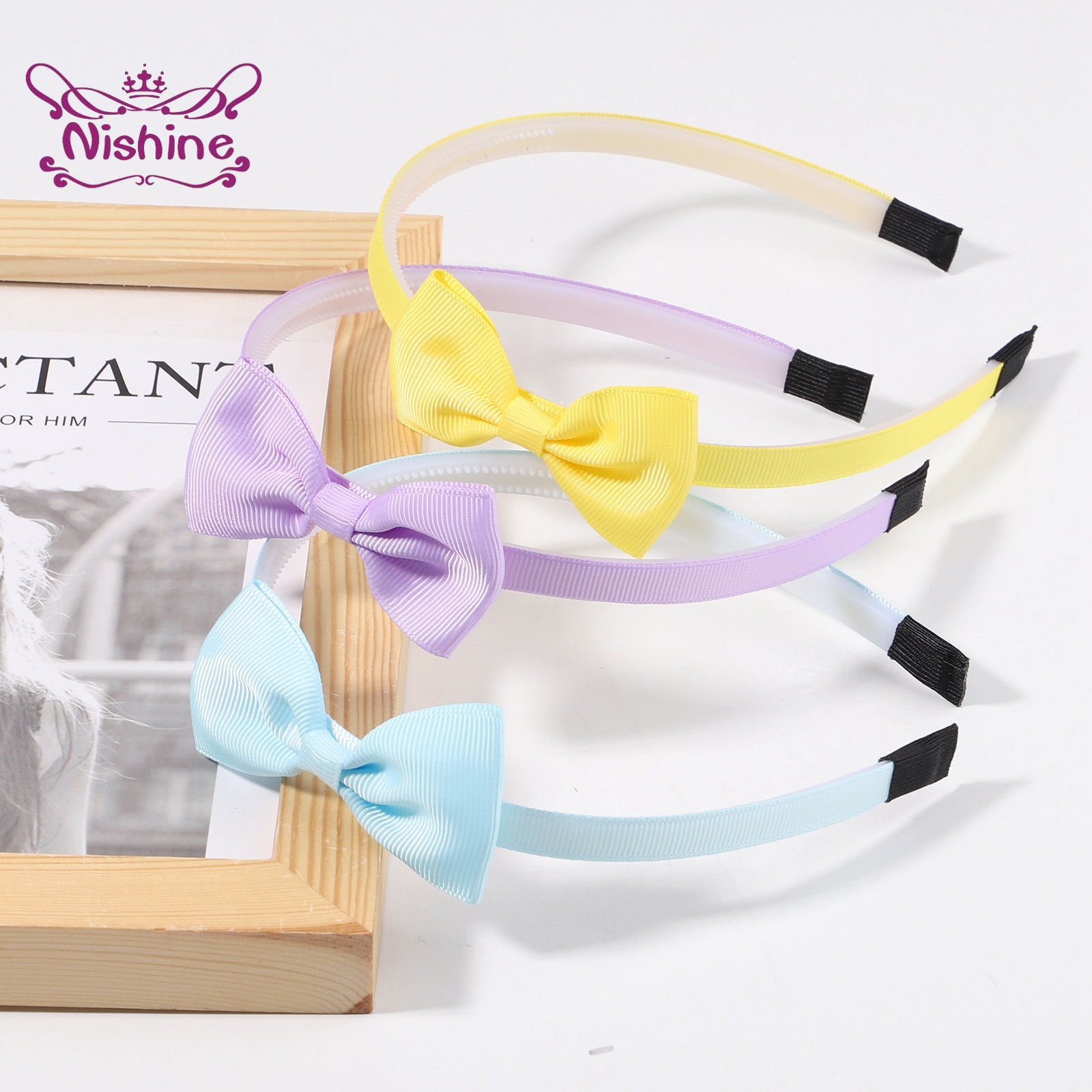 1PCS Ribbon Bow Knot Headband  - Baby Clothing Us 评论和价格