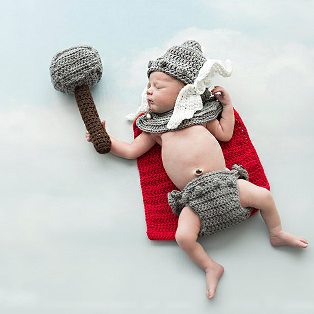 Newborn Photography Props Thor - Baby Clothing Sets Boy 评论和价格